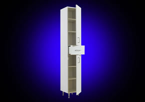 Soldat 2 usi 1 sertar alb 300x1700x340 - pret 362 ron